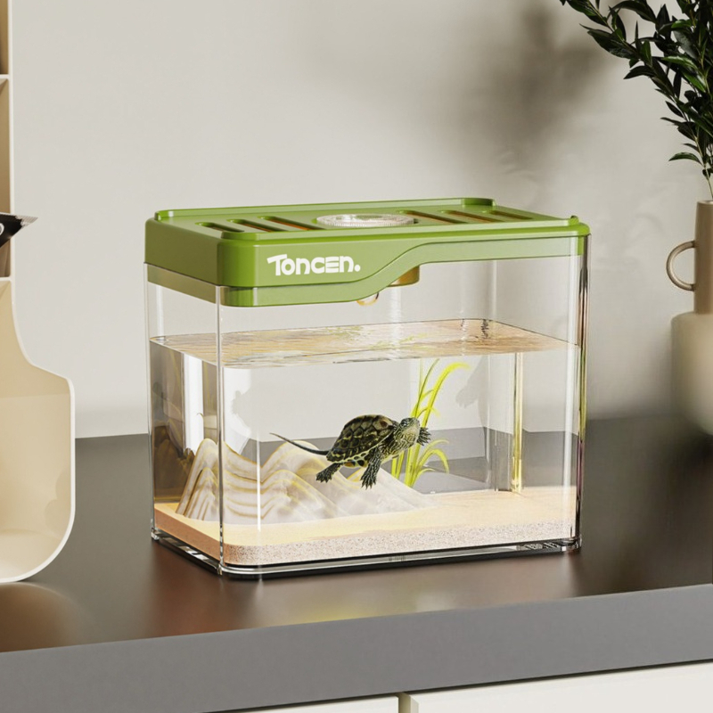 Aquarium Decor - Luz LED transparente para pecera, pequeño