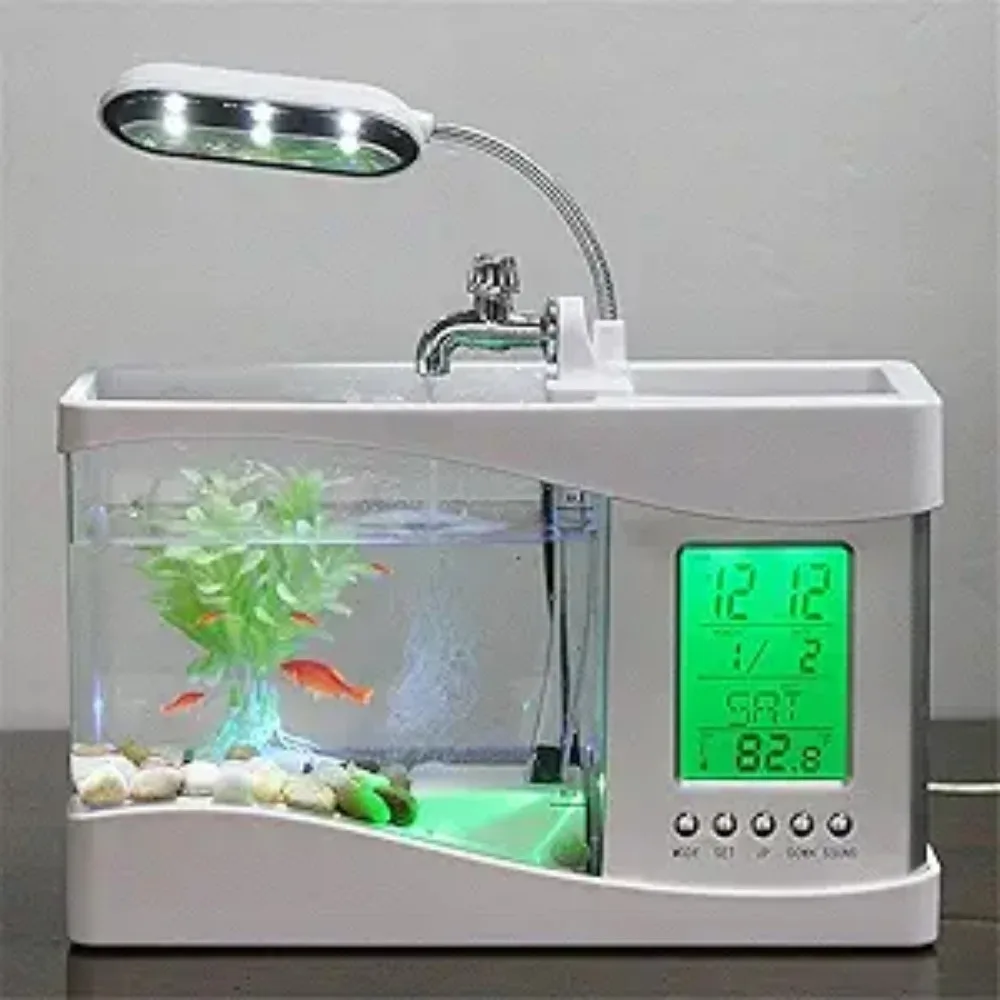 Aquarium Light - Mini pecera de acuario con bomba