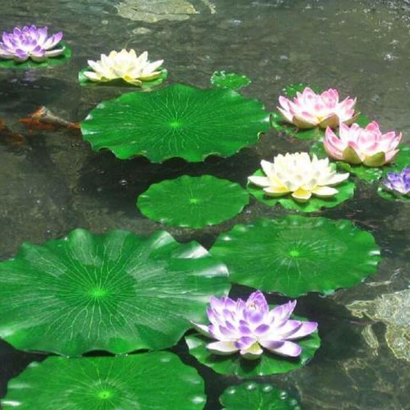 Hojas de Loto Artificiales 202 - Fish Aquarium Home reseña y precio
