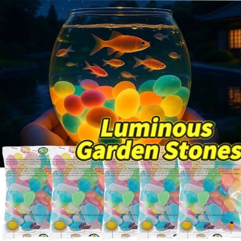 100-1000 piezas de roca lumino - Fish Tank Gravel reseña y precio