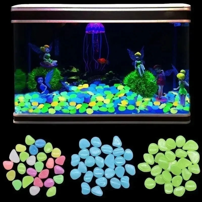 100-1000 piezas de roca lumino - Fish Tank Gravel reseña y precio