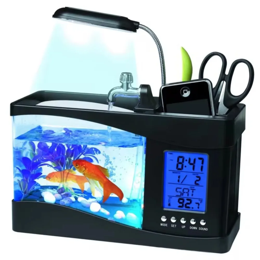 Mini pecera de acuario con bom - Aquarium Light reseña y precio